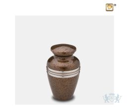 Classic Keepsake Urn Speckled Auburn and Bru Pewter