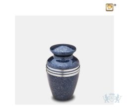 Classic Keepsake Urn Speckled Indigo and Bru Pewter
