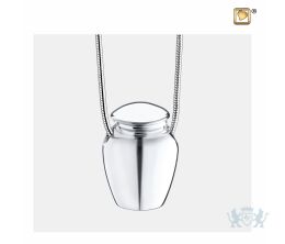Classic Urn Ashes Pendant Pol Silver