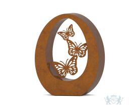 Cortenstaal urn Vlinders