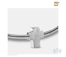 Cross Ashes Bead Bru Silver