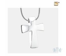 Cross Ashes Pendant Pol Silver
