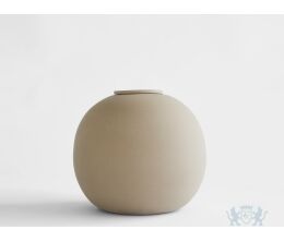 DIONA – handgemaakte eco urn in zandkleurig engobe