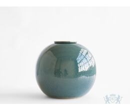 DIONA – handgemaakte urn in groen & blauw keramiek