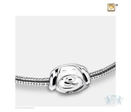 DogFace Ashes Bead Pol Silver
