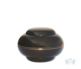 Donker bronzen mini urn