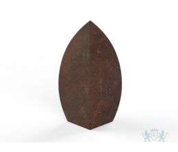 Drop gepatineerde urn bruin brons