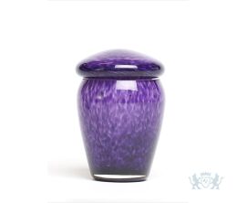 Glazen mini urn blauw