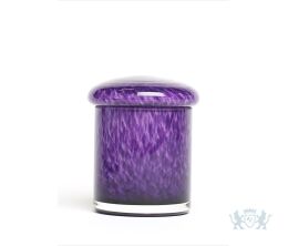 Glazen mini urn blauw