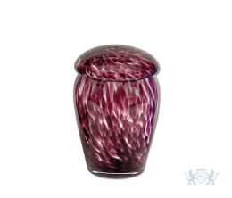 Glazen urn bordeauxrood 