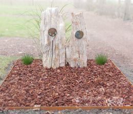 Grafsteen versteend hout