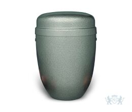 Grijze urn van aluminium 