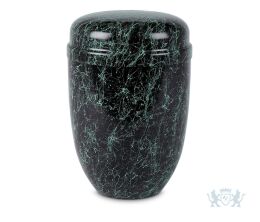Groen zwarte aluminium urn 
