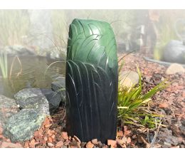 Groene bronzen kunstenaars urn 'Schip'
