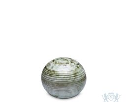 Groene mini urn van porselein