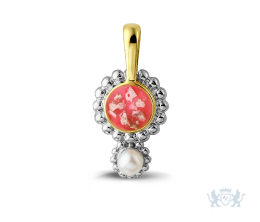 Hanger Royal goud en zilver met hars