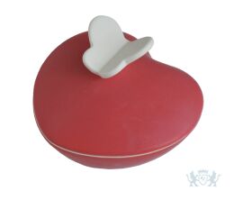 Hartje rood - met witte vlinder (klein)