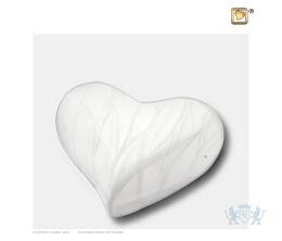 Heart Child Urn Pearl White