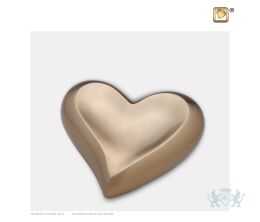 Heart Keepsake Urn Bru Gold