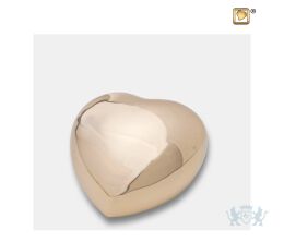 Heart Keepsake Urn Pol Gold
