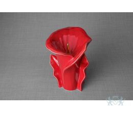 Keramische Calla bloem urn rood