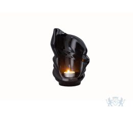 Keramische mini urn "Light Lamp Black"