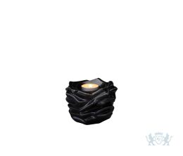 Keramische mini urn "The Christ Black Gloss"