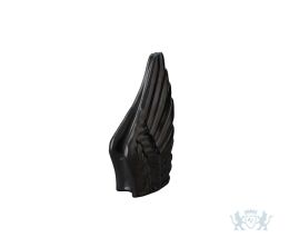 Keramische mini urn "Wings Black Gloss"