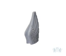Keramische mini urn "Wings Grey melange"