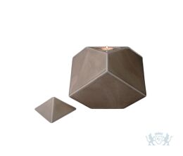 Keramische urn "Abstract Beige Grey"