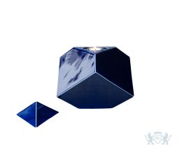 Keramische urn "Abstract Cobalt Metallic"