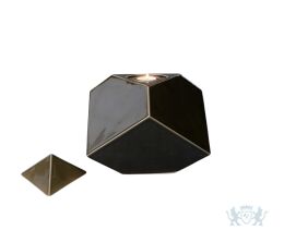 Keramische urn "Abstract Oily Green"