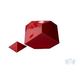 Keramische urn "Abstract Red"