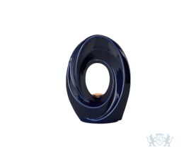 Keramische urn "The Passage Cobalt Metallic"