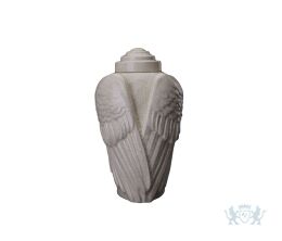 Keramische urn "Wings Craquelure"