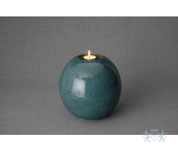 Kermische urn Harmony - groen/blauw 3,2L