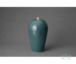 Kermische urn serenity - groen/blauw 3,3L