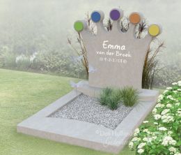 Kindermonument met kroon