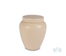 Klassieke keramische urn in mat beige 2.8L