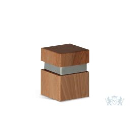 Klein houten rechthoekige urn |  0.15L