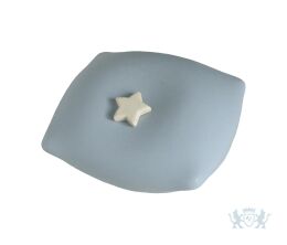 Kussentje blauw - met witte ster 0,25L