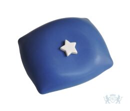 Kussentje blauw met witte ster 0,55L