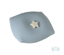 Kussentje lichtblauw met witte ster 0,55L