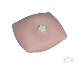 Kussentje roze met witte ster 0,55L