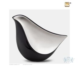 LoveBird Adult Urn Midnight and Bru Pewter