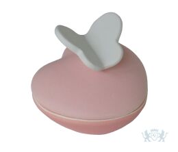 Mini hartje roze - met witte vlindertje 0,015L