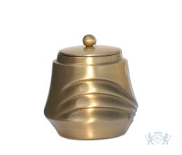 Mini urn van brons met decoratie
