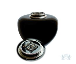 Moderne glazen urn