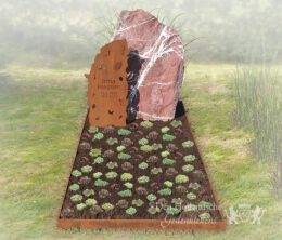 Natuurlijk rots grafmonument 