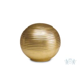 Porseleinen urn goudkleurig 